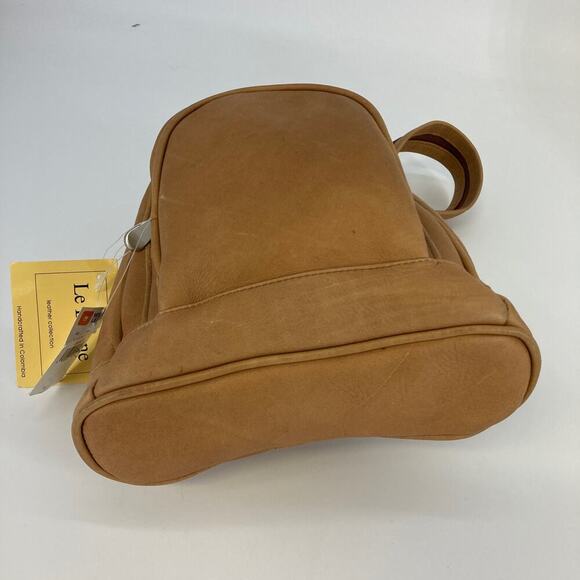 LE DONNE MINI SOFT TAN LEATHER BACKPACK - Picture 9 of 16
